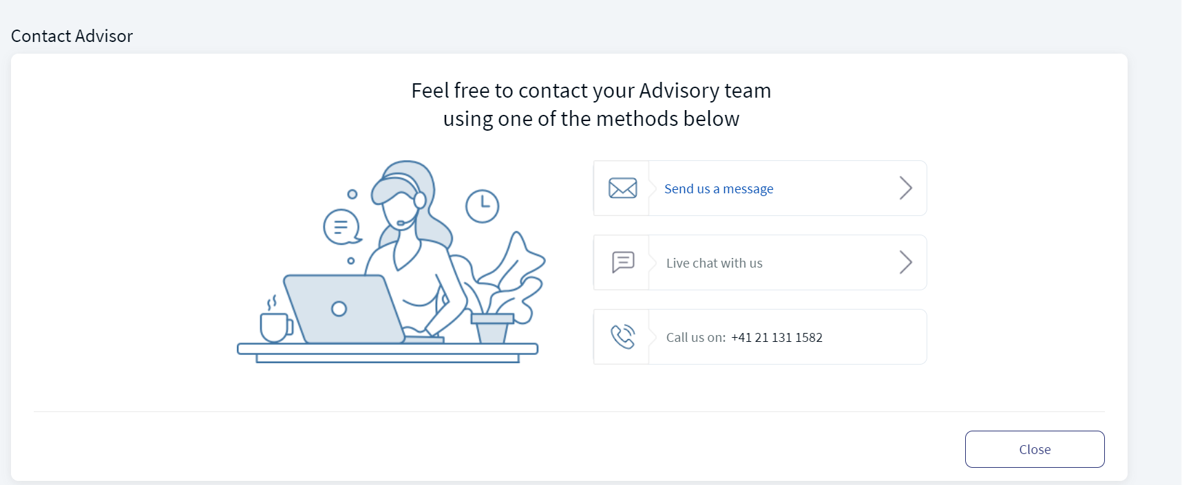 Contact Advisor